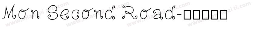 Mon Second Road字体转换